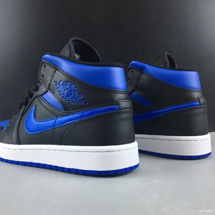 Royal Black Air Jordan Blue Mid 554724-068 1 1023
